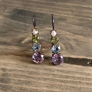 Vintage Multi-stone Earrings